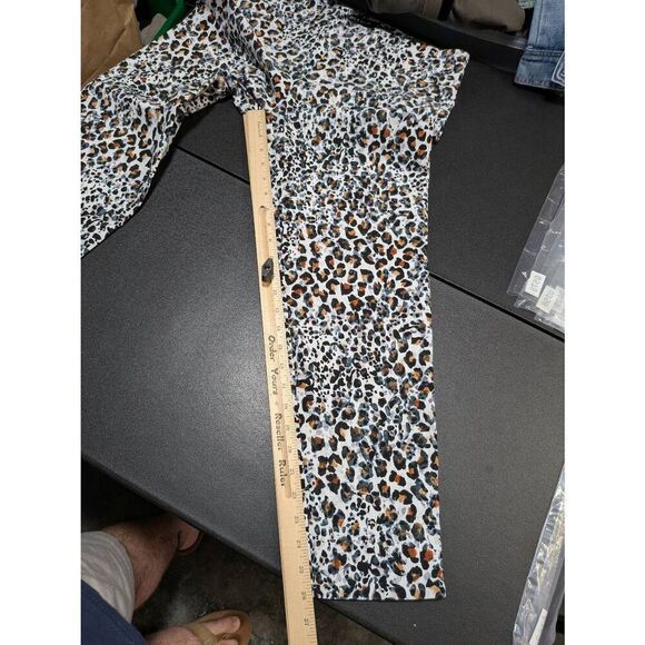 Zac & Rachel Pants Crop Pullover Stretch Leopard Select Women's Size 14 - Picture 7 of 7